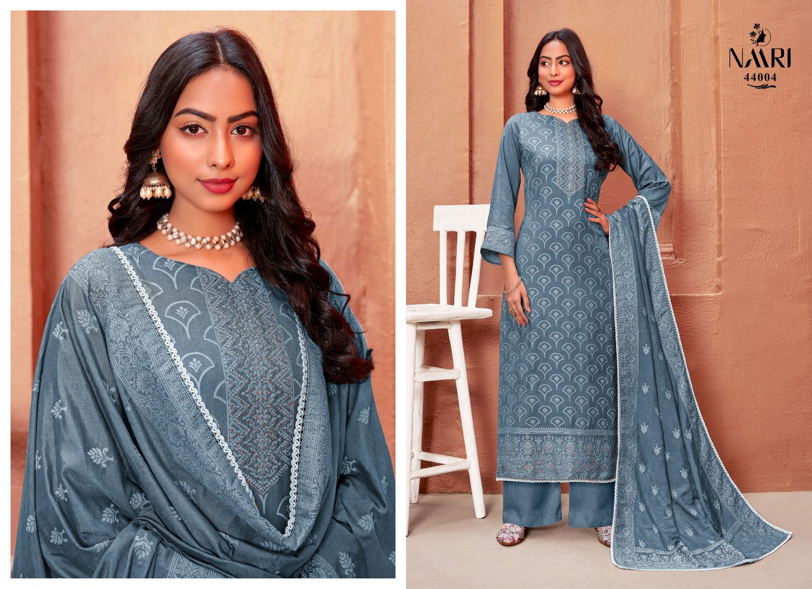 Shabnam By Naari Jacquard Designer Salwar Suits Catalog